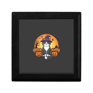 Halloween Witch Cat Pumpkin Moon Design_1 Gift Box