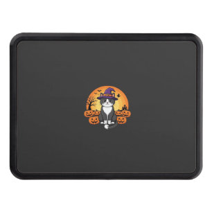 Halloween Witch Cat Pumpkin Moon Design_1 Hitch Cover