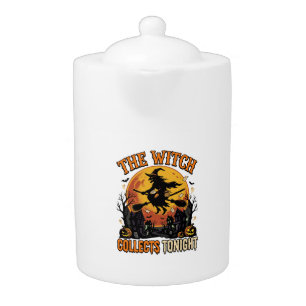 Halloween Witch Collection Humor Teapot