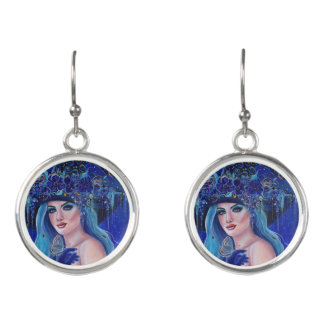 Halloween witch colorful earrings by Renee