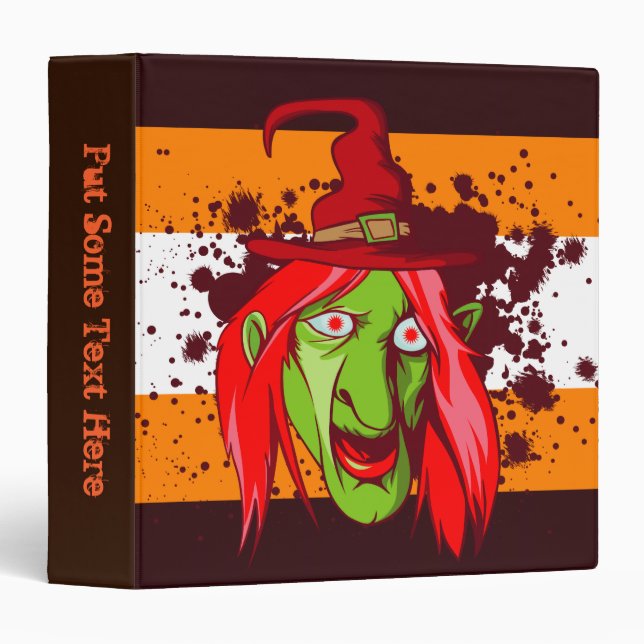 Halloween Witch Custom Avery Binder (Front/Spine)