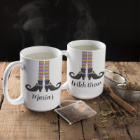 Halloween Witch Cute Simple Whimsical Shoes Coffee Mug