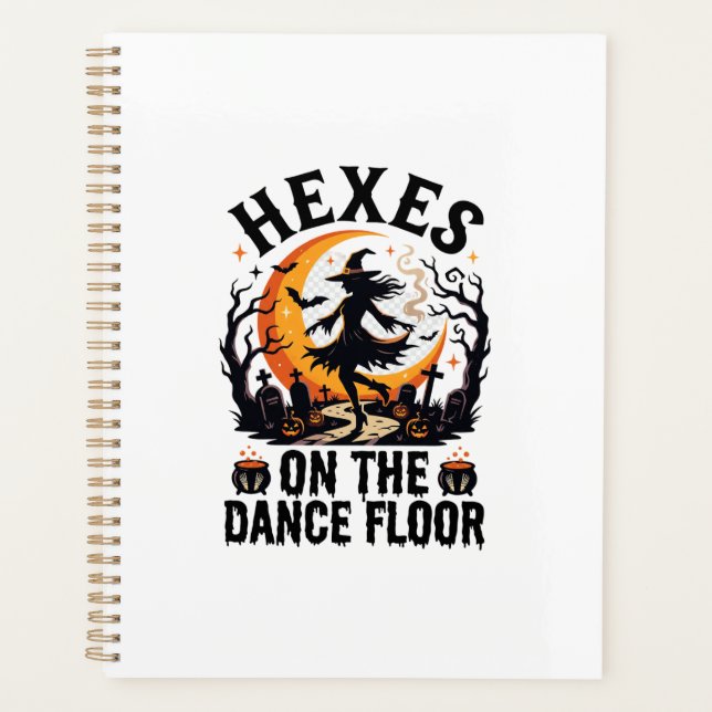 Halloween Witch Dance Night Planner (Front)