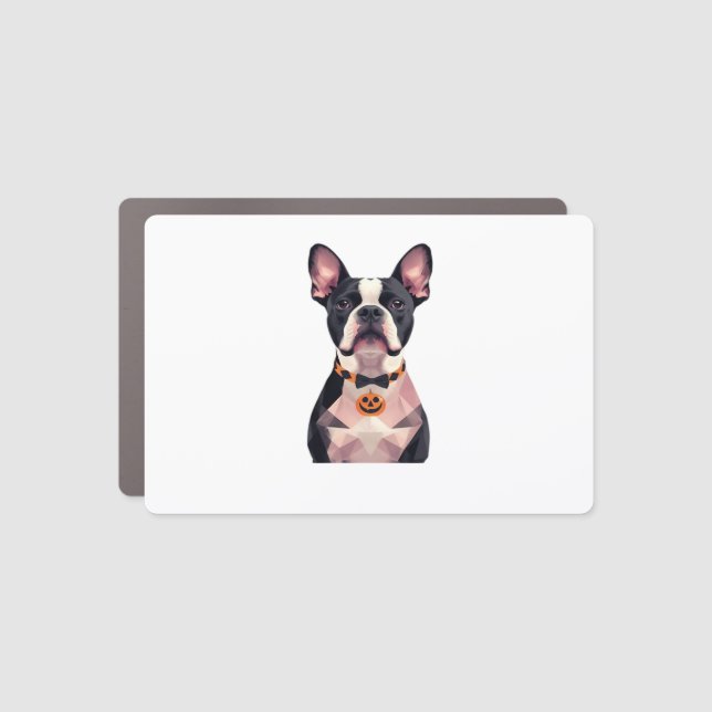 Halloween witch dog Classic T-Shirt Car Magnet (Front)