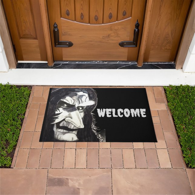 HALLOWEEN WITCH Door Mat (Outdoor)