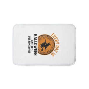 Halloween Witch Every Day Is Halloween Funny Vinta Bath Mat