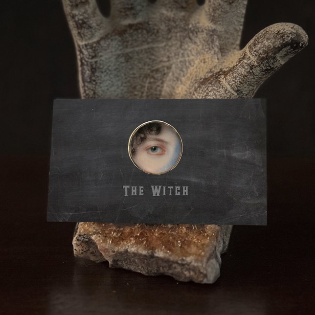 Halloween Witch Eye Macabre Business Card (Creator Uploaded)
