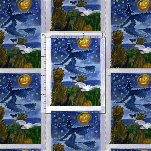 Halloween Witch Fabric