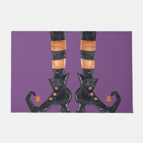 Halloween Witch Feet Doormat