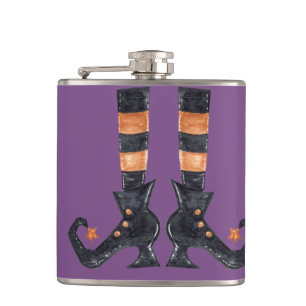 Halloween Witch Feet Flask