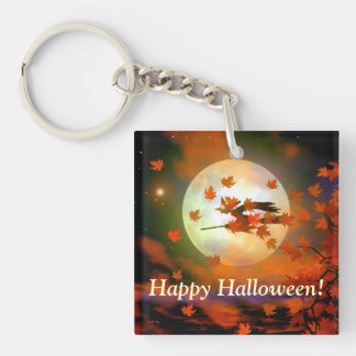 Halloween Witch Flight Keychain