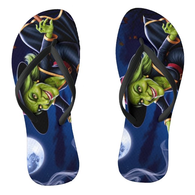 Halloween/Witch Flip Flops (Footbed)