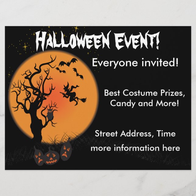 Halloween Witch Flyer (Front)