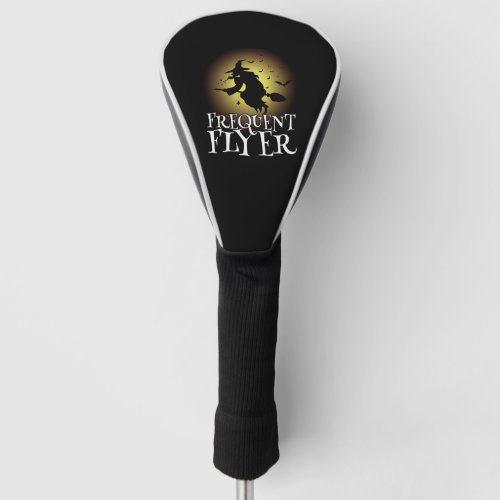 Halloween Witch Frequent Flyer Golf Head Cover