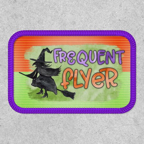 Halloween Witch Frequent Flyer Patch