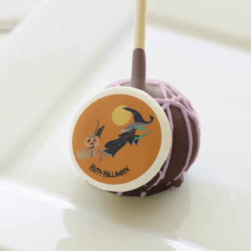 Halloween Witch Fun Colorful Party Cake Pops