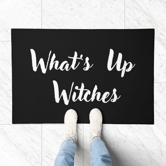 Halloween Witch Funny Saying Doormat (Indoor)
