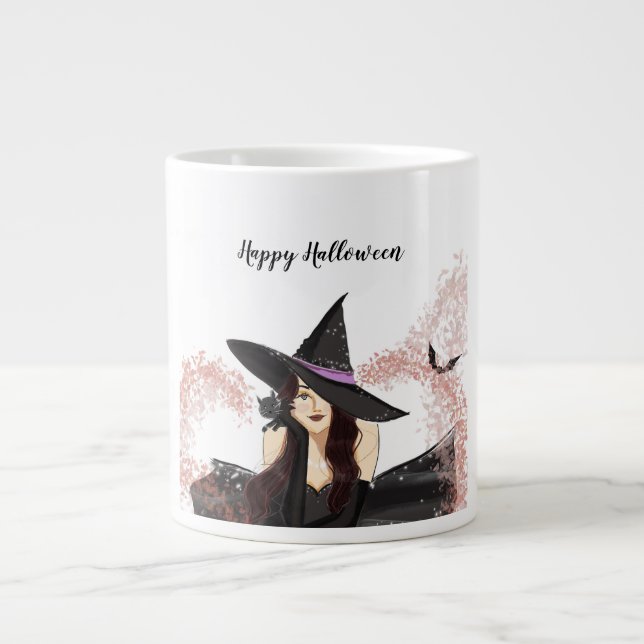 halloween, witch giant coffee mug (Front)