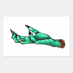 Halloween Witch Hand Sticker