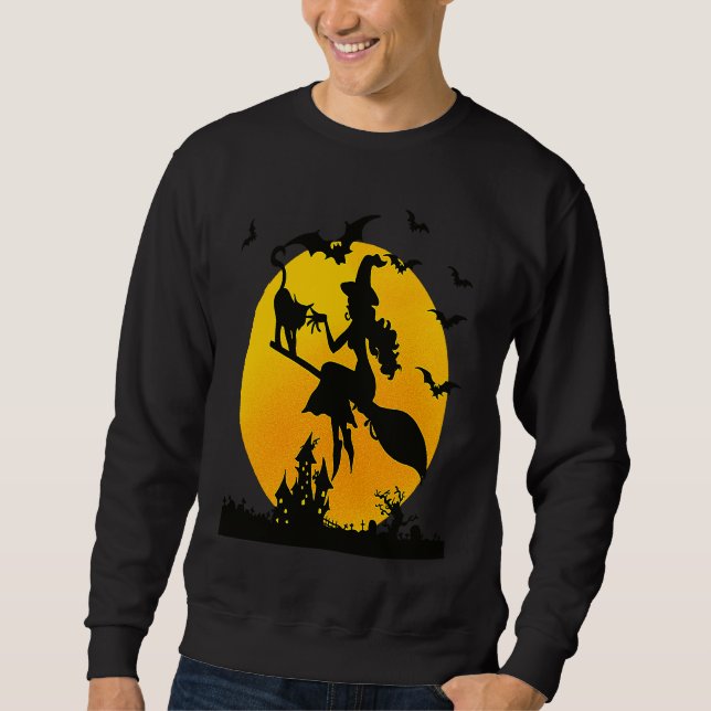Halloween Witch   Happy Halloween     Sweatshirt (Front)
