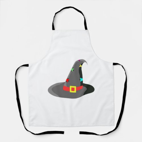 Halloween witch hat apron