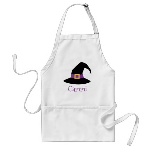 Halloween Witch Hat Personalized Apron