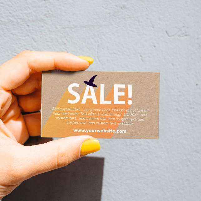 Halloween Witch Hat Sale Business Card (Creator Uploaded)
