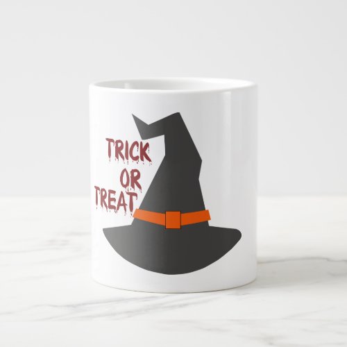 Halloween Witch Hat Trick or Treat Giant Coffee Mug