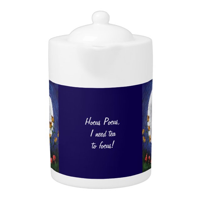 Halloween Witch Hocus Pocus Teapot (Front)