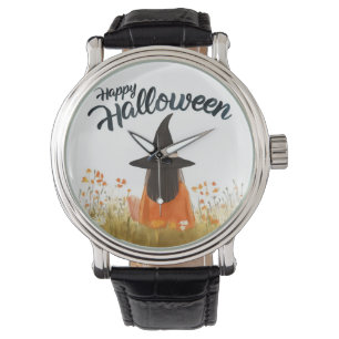 Halloween Witch in Flower Field Watch