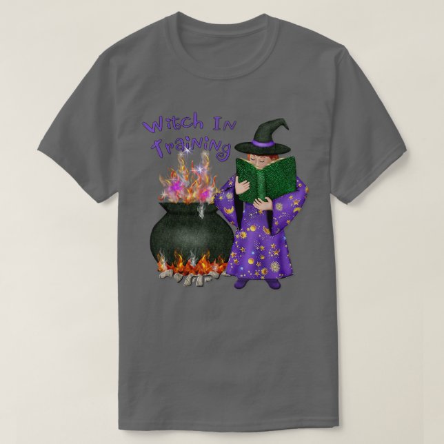 Halloween Witch In Training t  T-Shirt (Design Front)