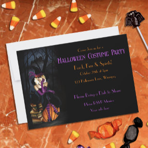 Halloween Witch Invitation