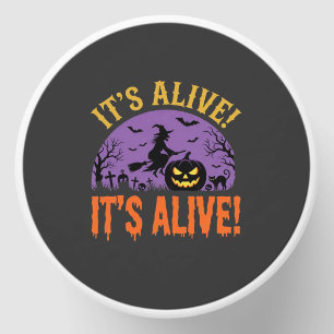 Halloween Witch Jack O Lantern It's Alive Mini Candle Favors