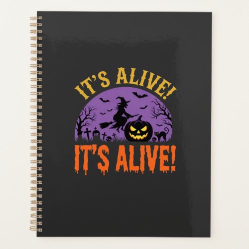 Halloween Witch Jack O Lantern It's Alive Planner
