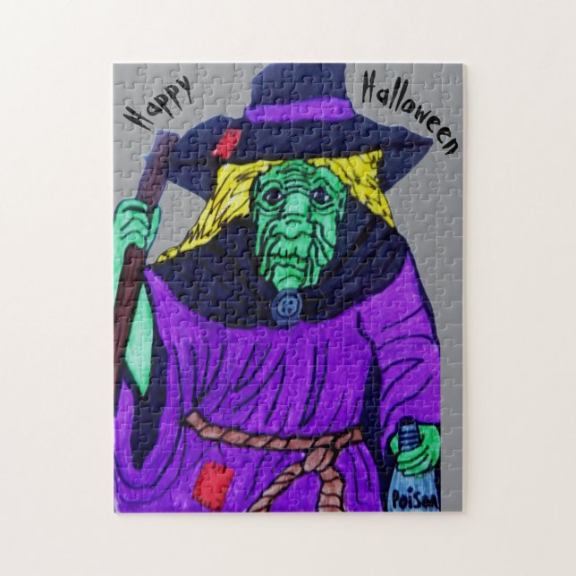 HALLOWEEN WITCH  JIGSAW PUZZLE (Vertical)