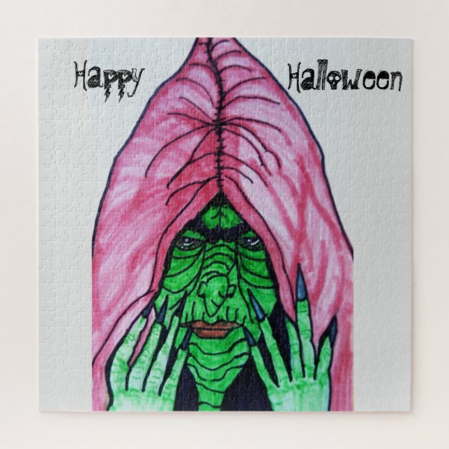 HALLOWEEN WITCH  JIGSAW PUZZLE (Vertical)