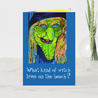 HALLOWEEN WITCH JOKE card