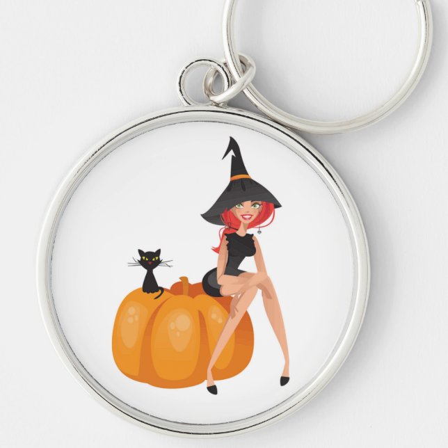 HALLOWEEN WITCH KEYCHAIN (Front)