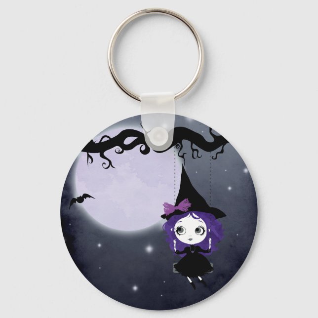 Halloween Witch Keychan Keychain (Front)
