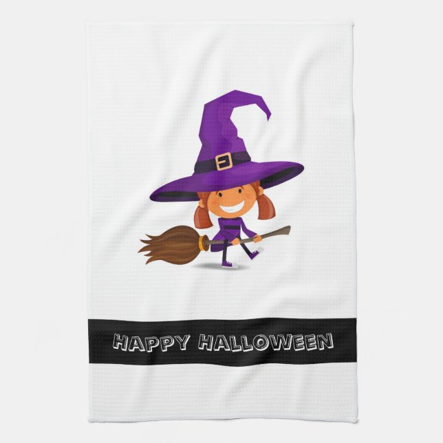 Halloween Witch Kitchen Towel (Vertical)