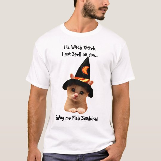 Halloween Witch Kitty T-Shirt