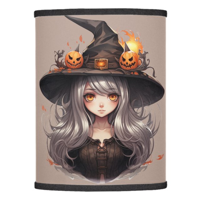 Halloween Witch Lamp Shade (Front)