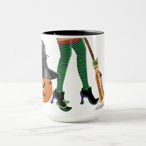 Halloween witch legs and shoes If The Shoes Fit Mug