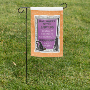 Halloween Witch Magic Funny House Flag Sign