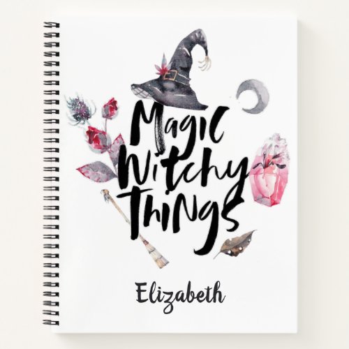 Halloween Witch Magic Witchy Things Notebook