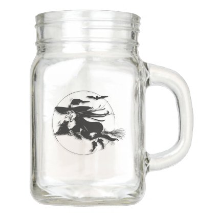 Halloween Witch Mason Jar