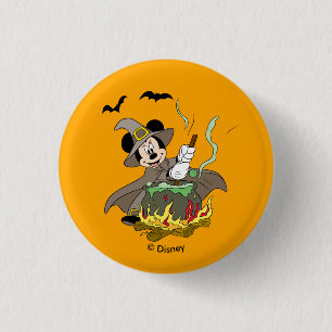 Halloween Witch Minnie Mouse Button