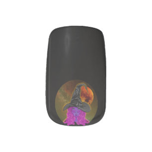 Halloween Witch Minx Nail Art