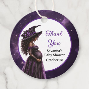 Halloween Witch Mom Baby Shower Favor Tags