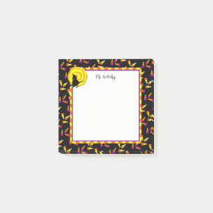 Halloween Witch Moon Candy Corn Custom Stickies Post-it Notes